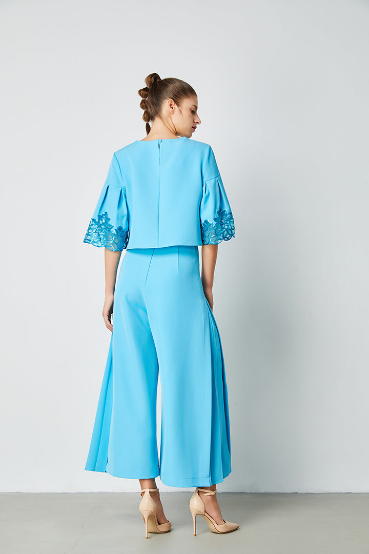 Ruffled Short Sleeves Blouse