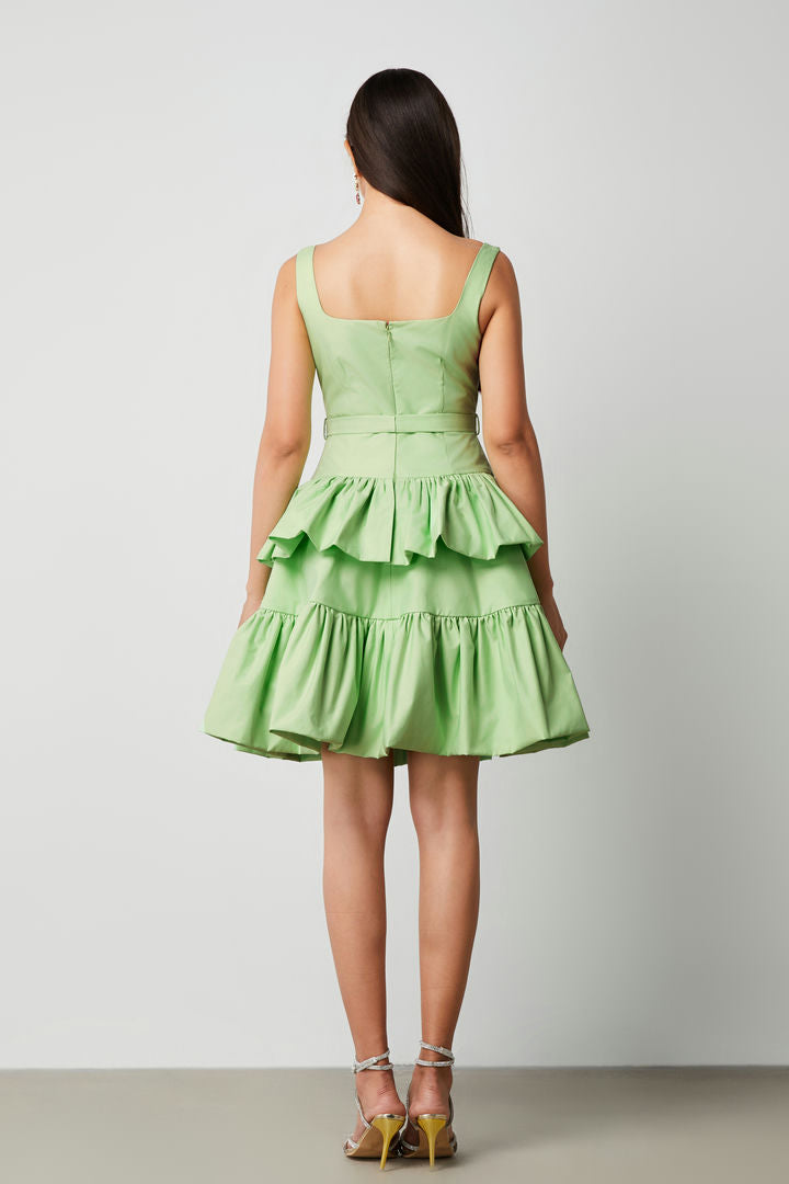 Tiered ruffled dress