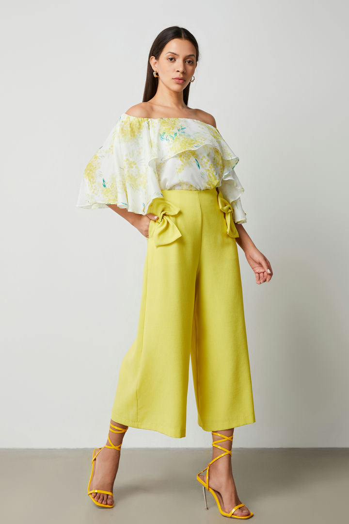 Bow Detail Culotte pants