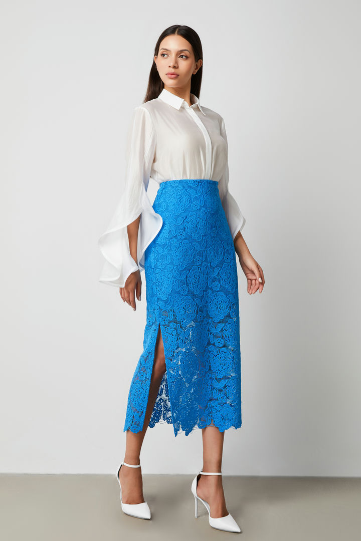 Lace overlay skirt