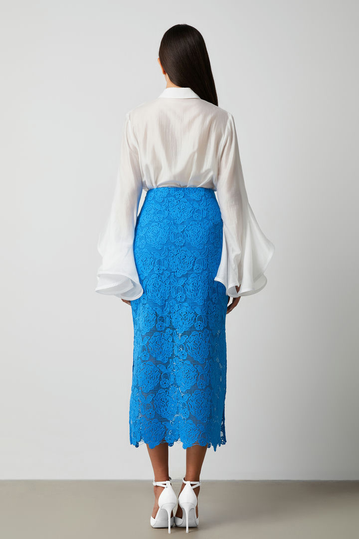 Lace overlay skirt