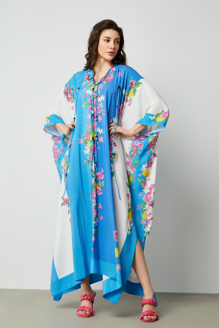 Floral prints kaftan