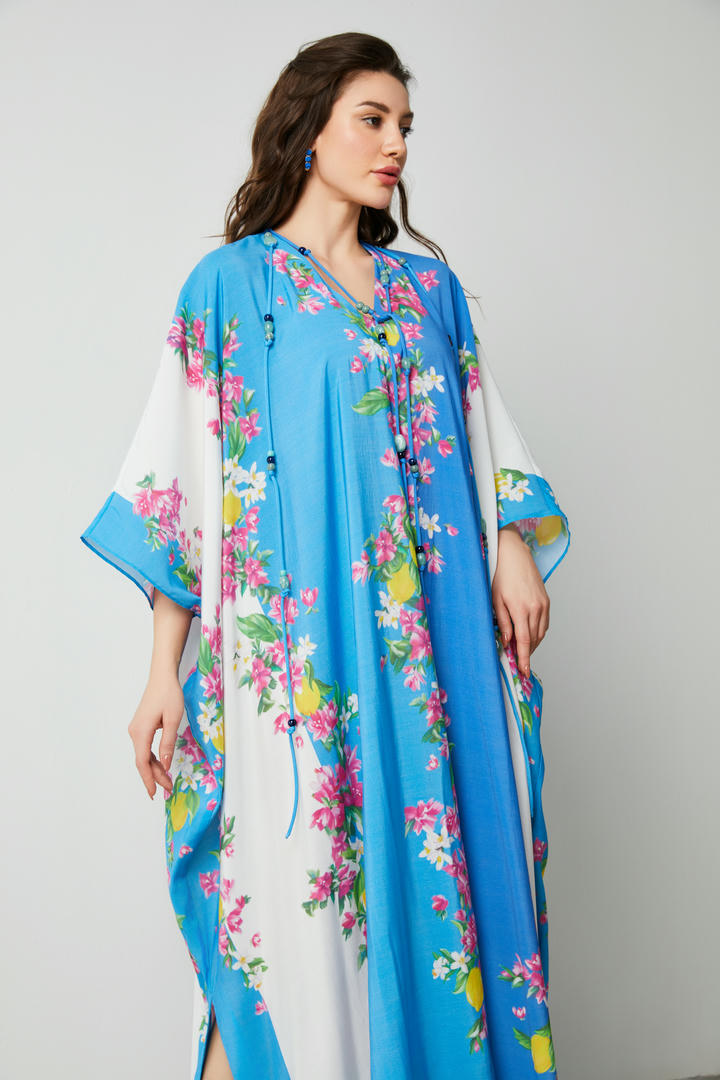 Floral prints kaftan