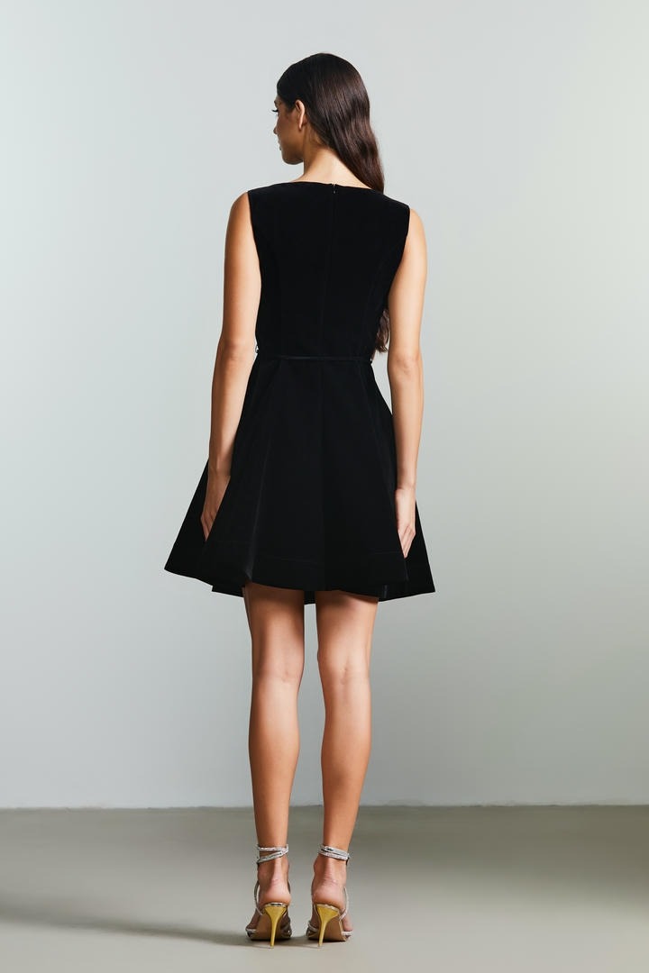 A-line Velvet Dress