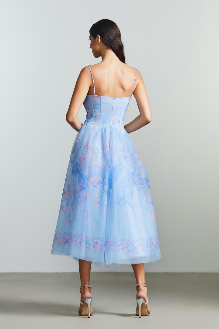 butterfly embroidered dress