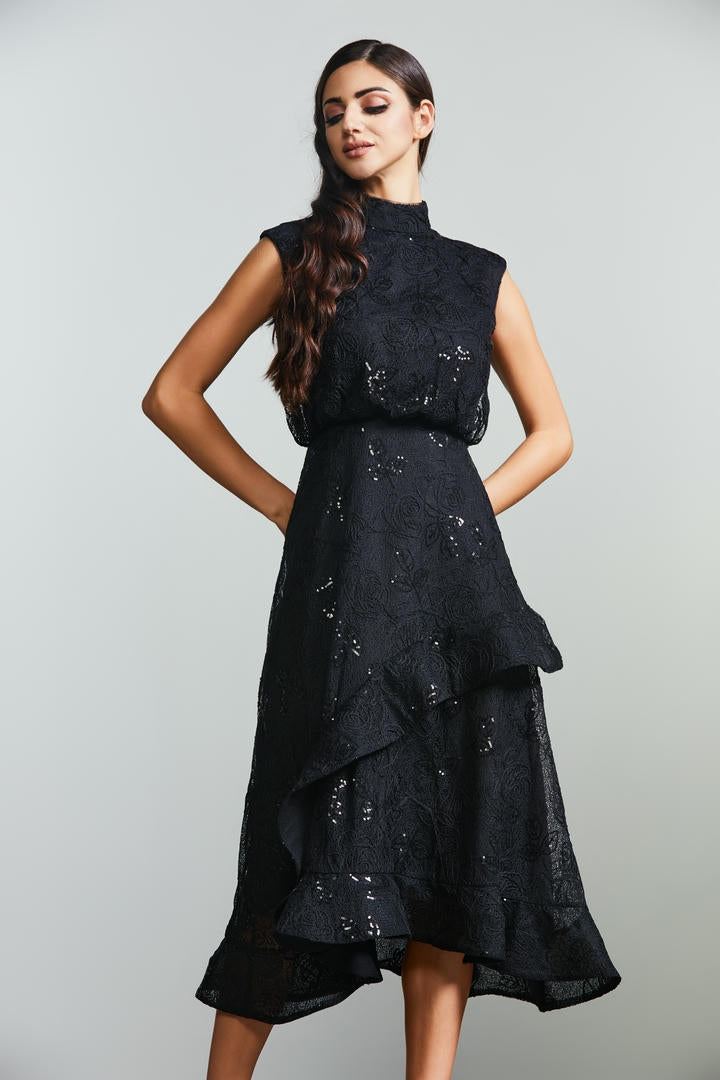 Sequin embellishments dress