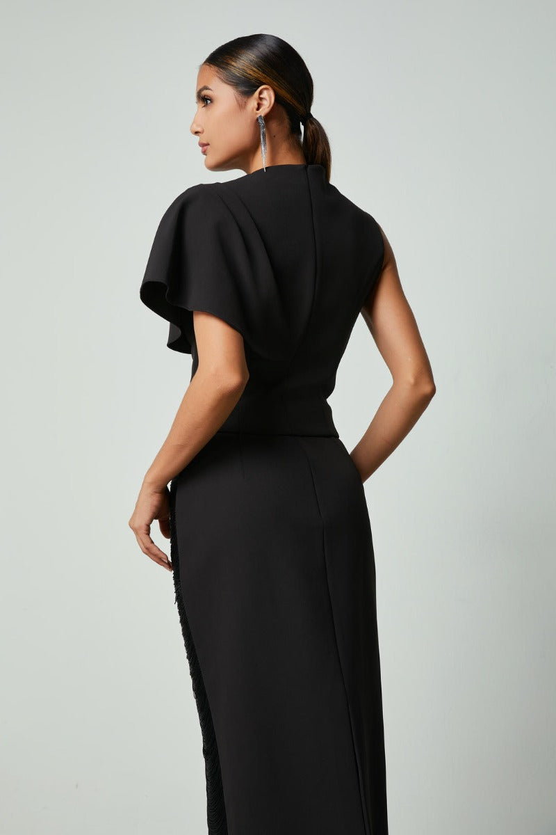 Ruffle sleeve top