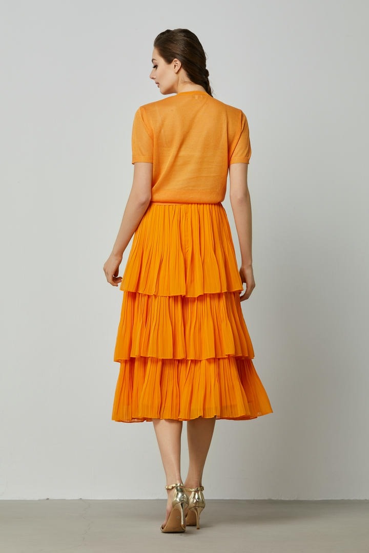 Layered chiffon skirt