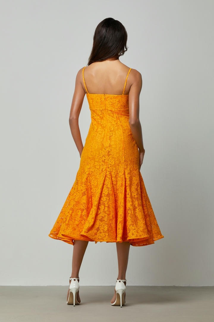 Peplum lace dress
