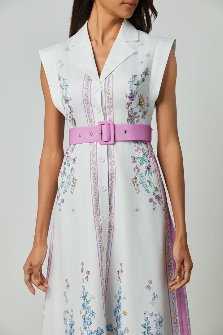 Classic A-Line Midi Dress
