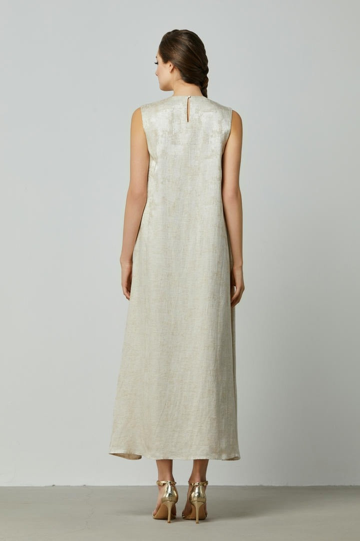 Embellished sleeveless kaftan