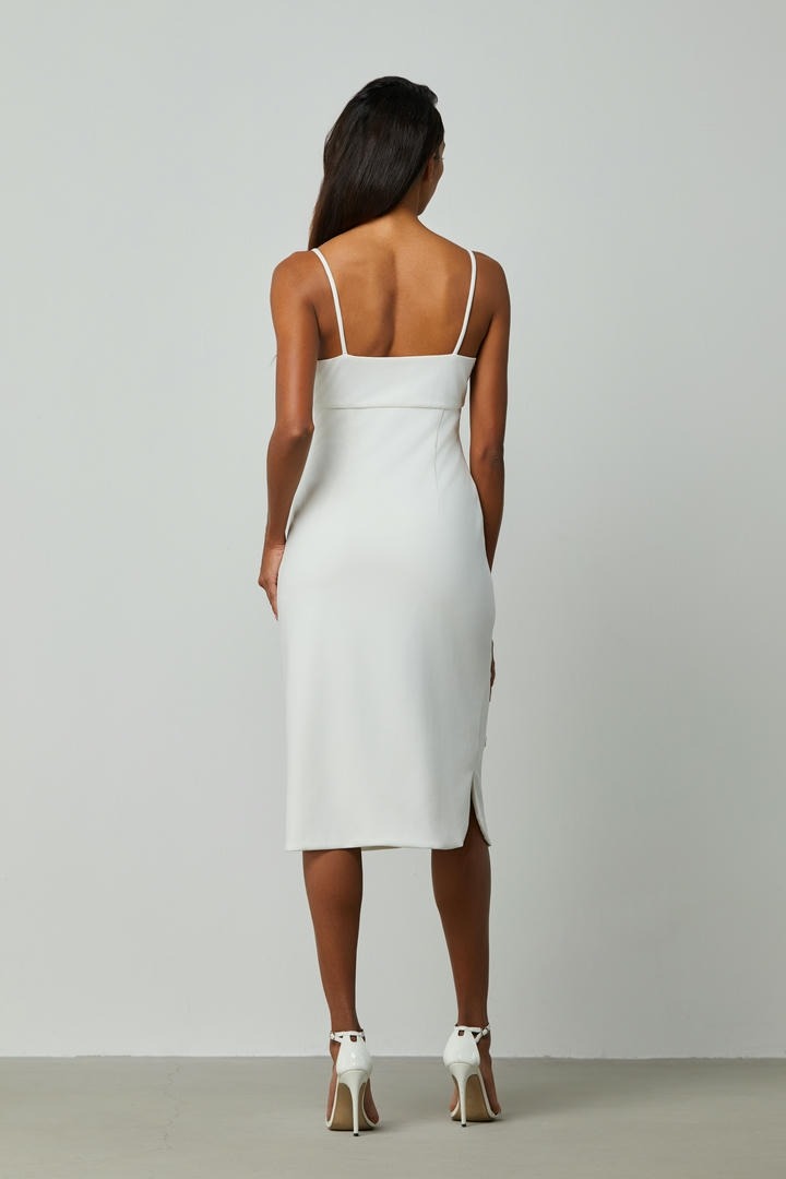 Circle Embellished Midi Dress