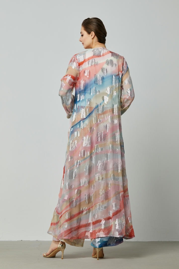 All-Over Printed Long Sleeve cardigan