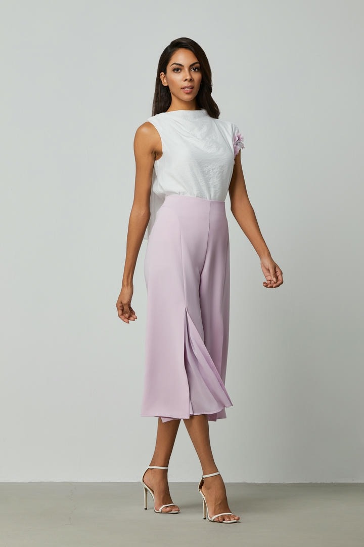 Culotte chiffon inserts pants