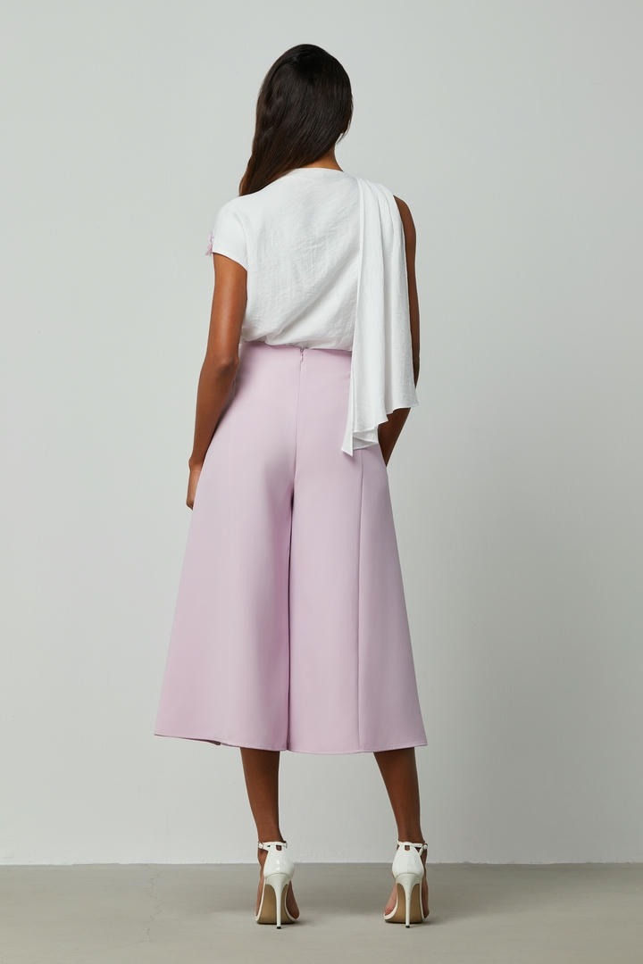 Culotte chiffon inserts pants