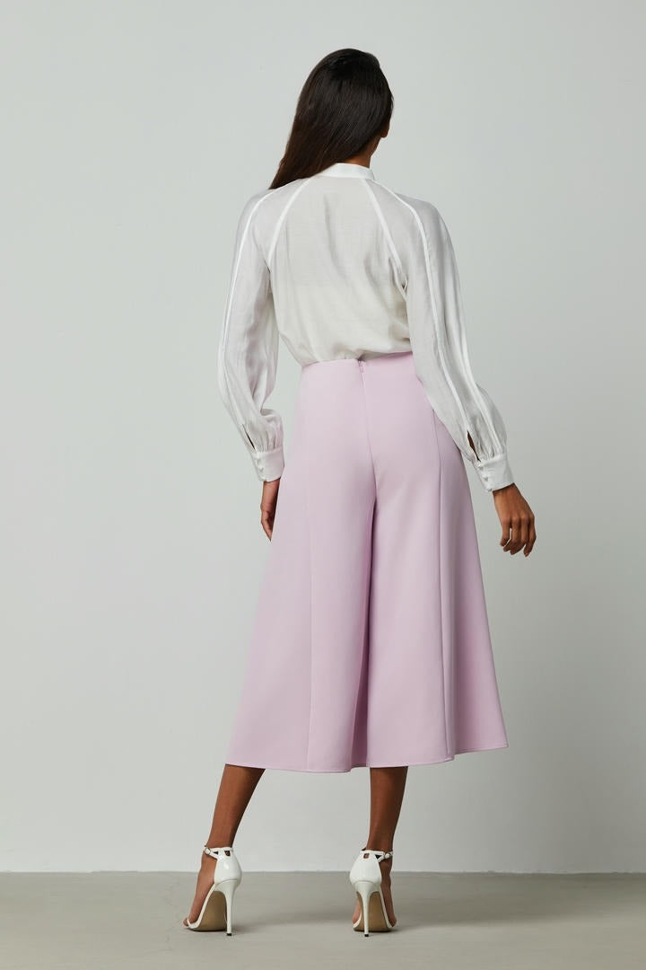 Puffed sleeves floral shirt