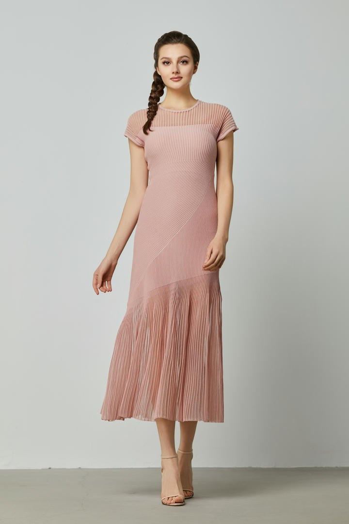 Ribbed Twisted Dress
