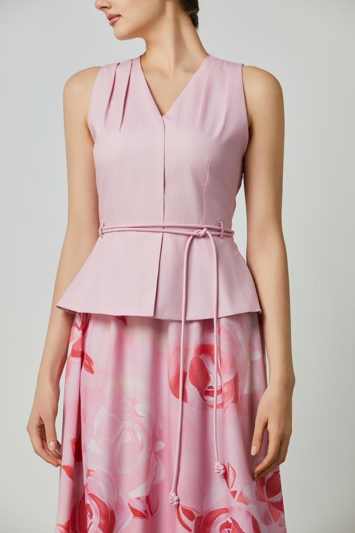 Blossom Peplum Maxi Dress