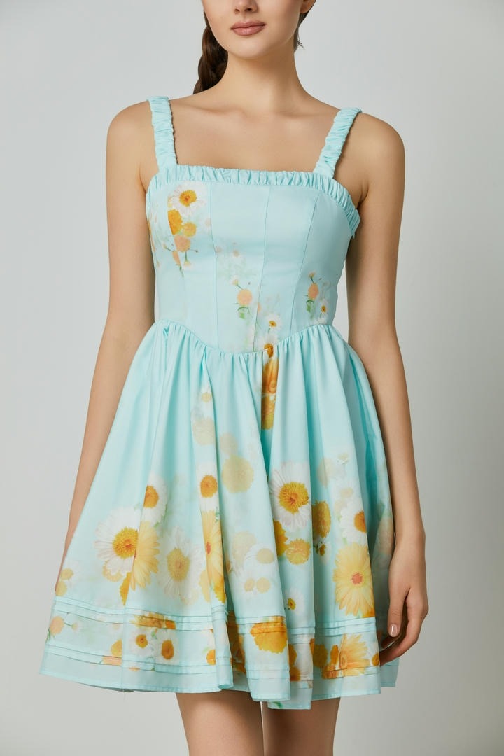delicate lacing detail dress