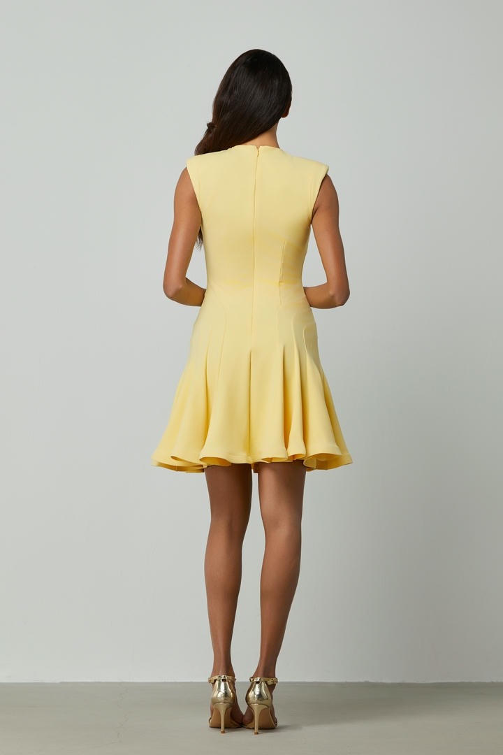 Wavy hem mini dress