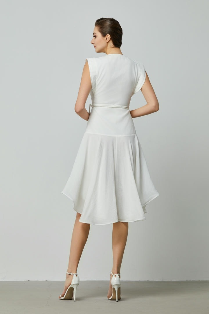 Jacquard embroidered dress