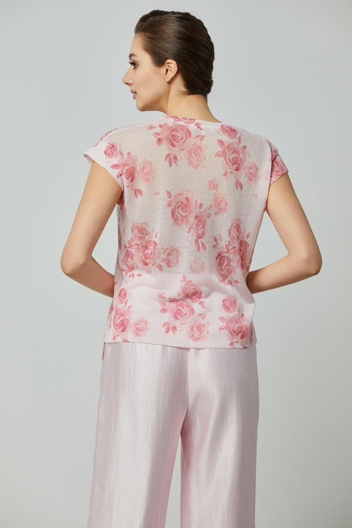 Floral Sheer Knit Top