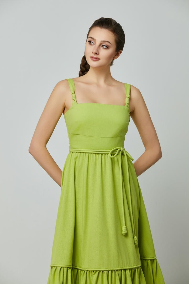Thin straps mid dress