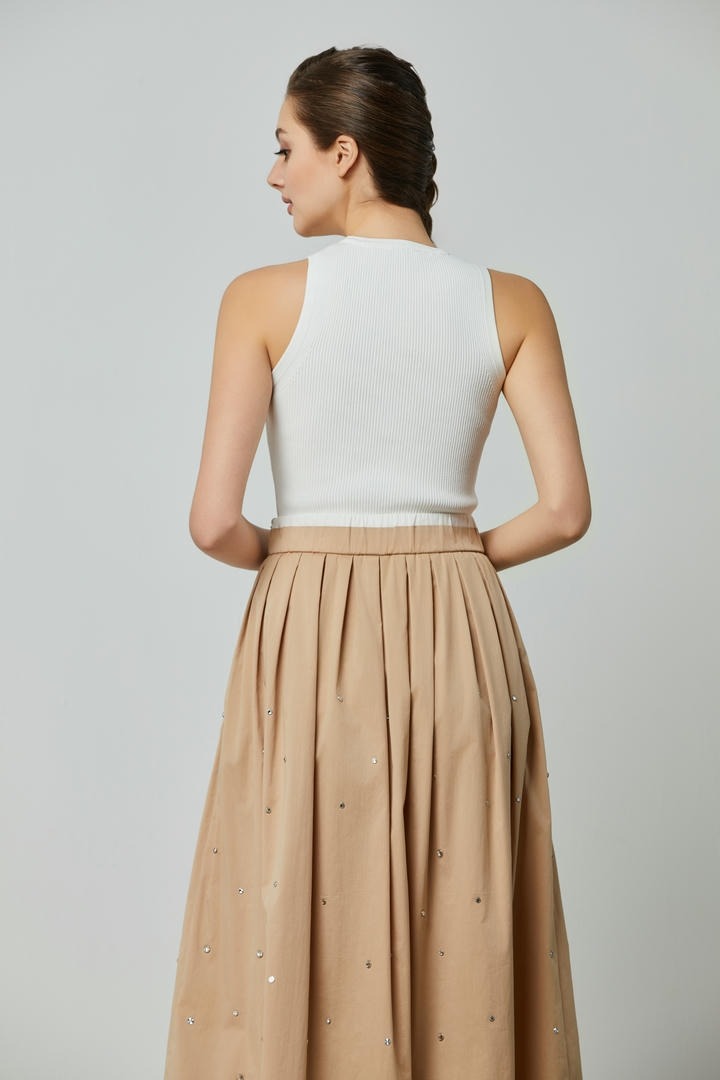 Ribbed Fitted Sleeveless Tank Top