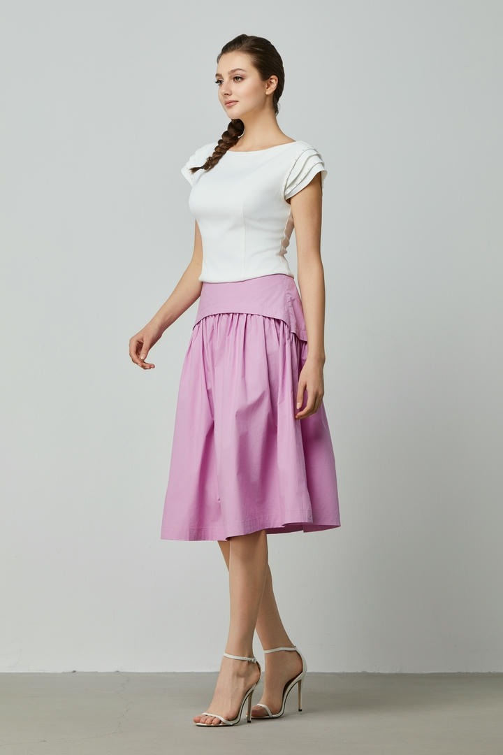Cotton A-Line Skirt
