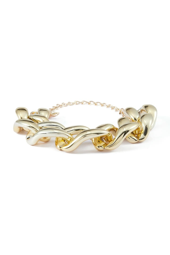 modern big chain necklace