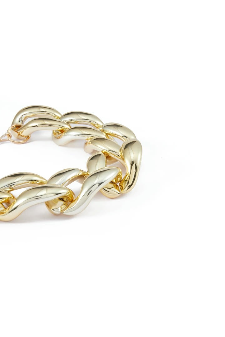 modern big chain necklace