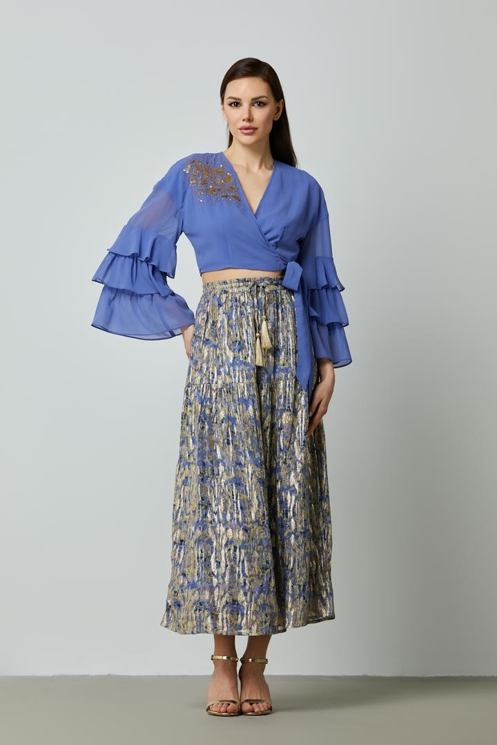 Jacquard Charm High-Waist Skirt