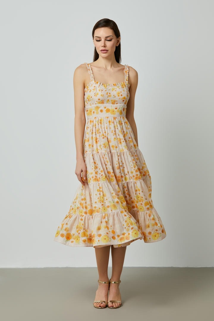 tiered detailed dress