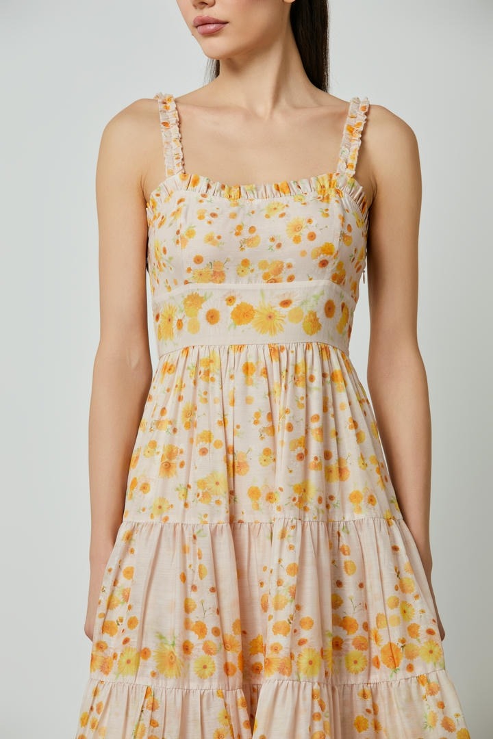 tiered detailed dress