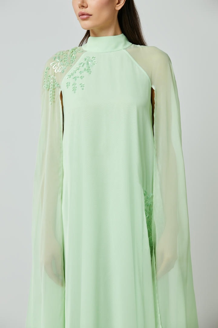 embellished cape kaftan