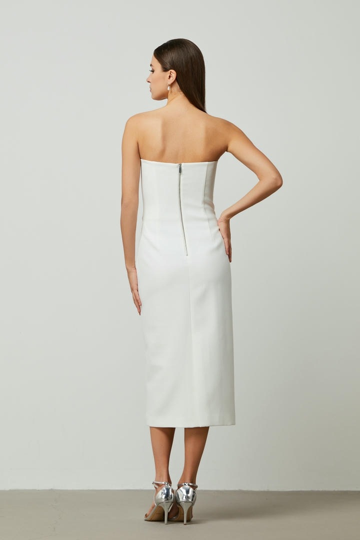 Column crepe dress