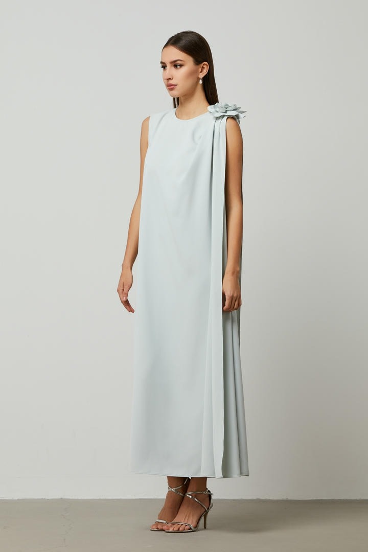 Flower applique dress