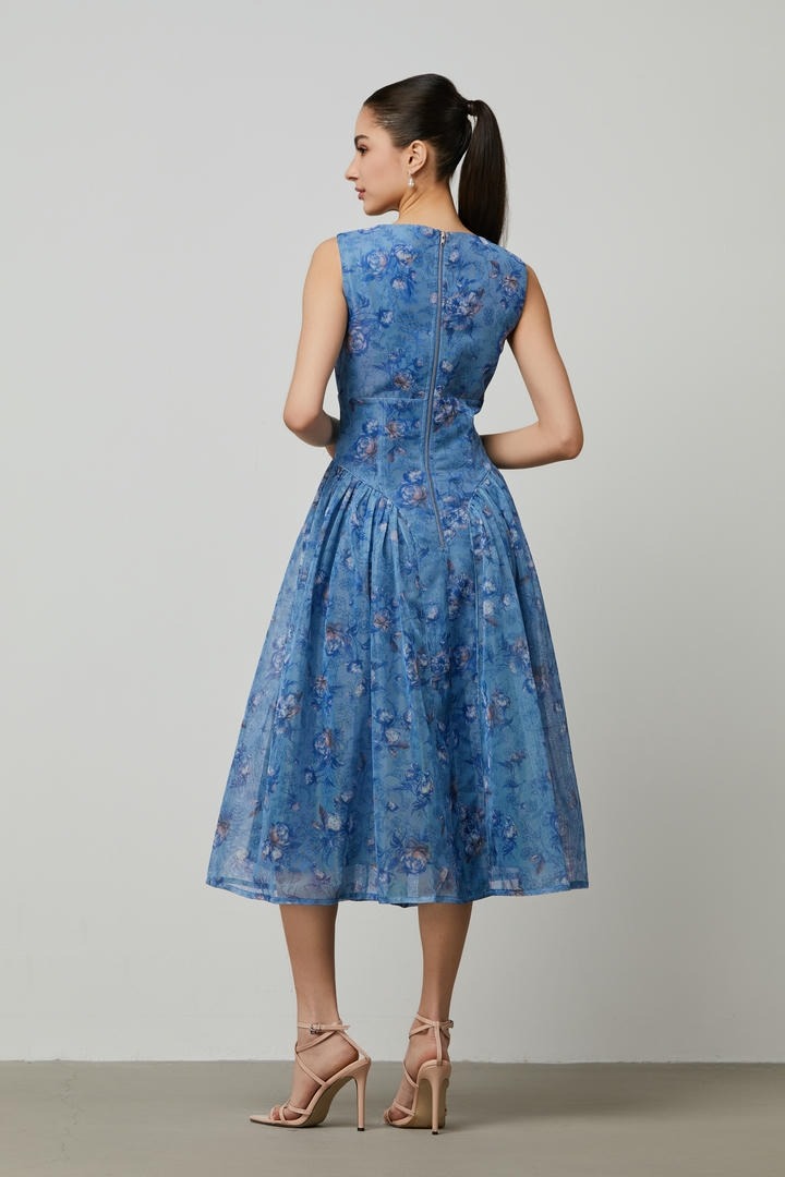 A-line midi dress