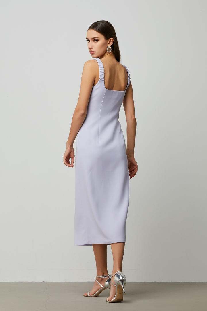 lilac fitter dress