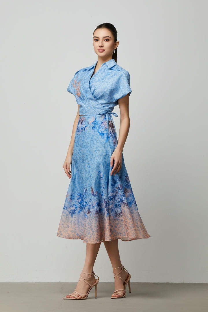 Gradian color skirt