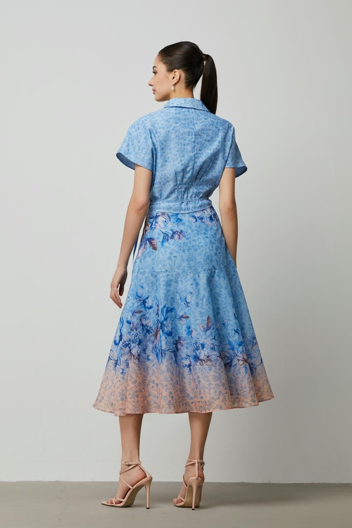 Gradian color skirt