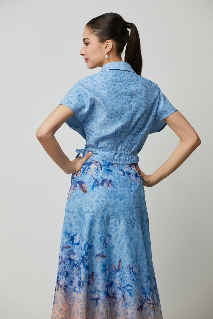 statement wrap blouse