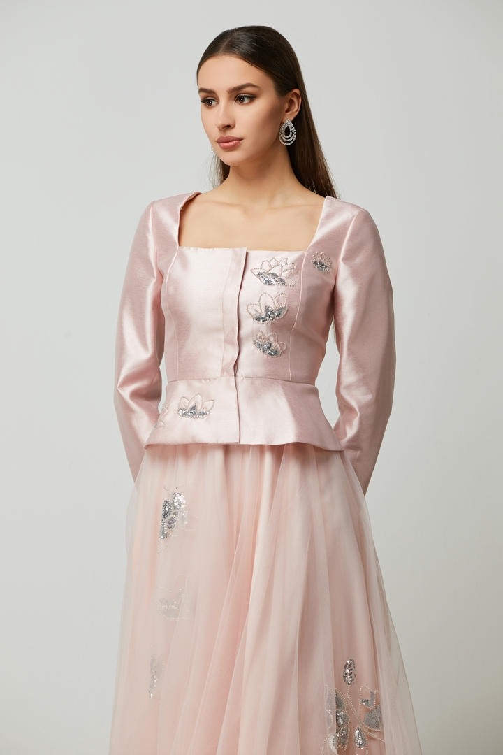 beaded embellishments jacket