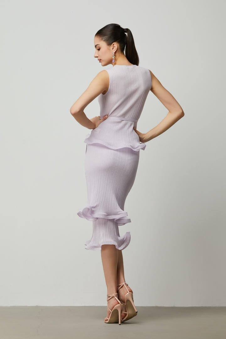 double layer ruffles skirt