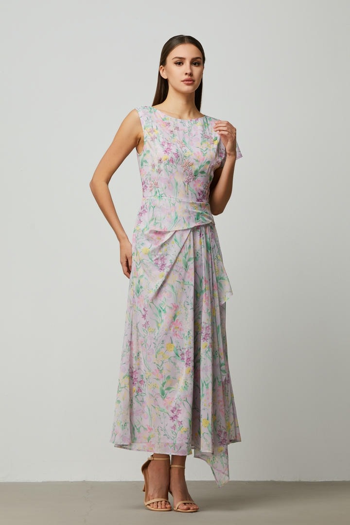 Floral chiffon dress