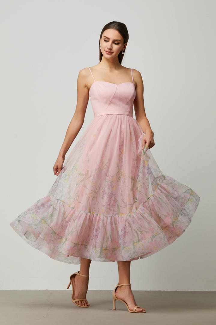printed corset dress