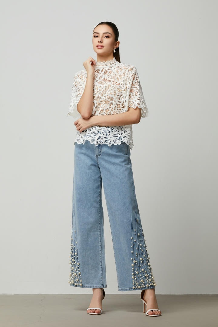 special lace pattern top