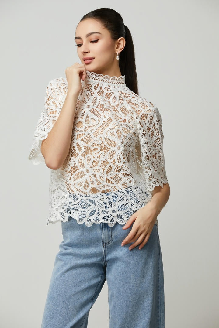 special lace pattern top