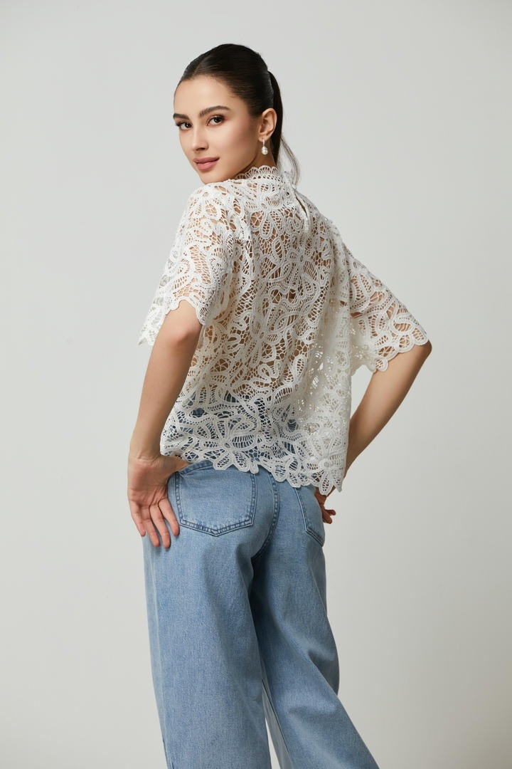 special lace pattern top