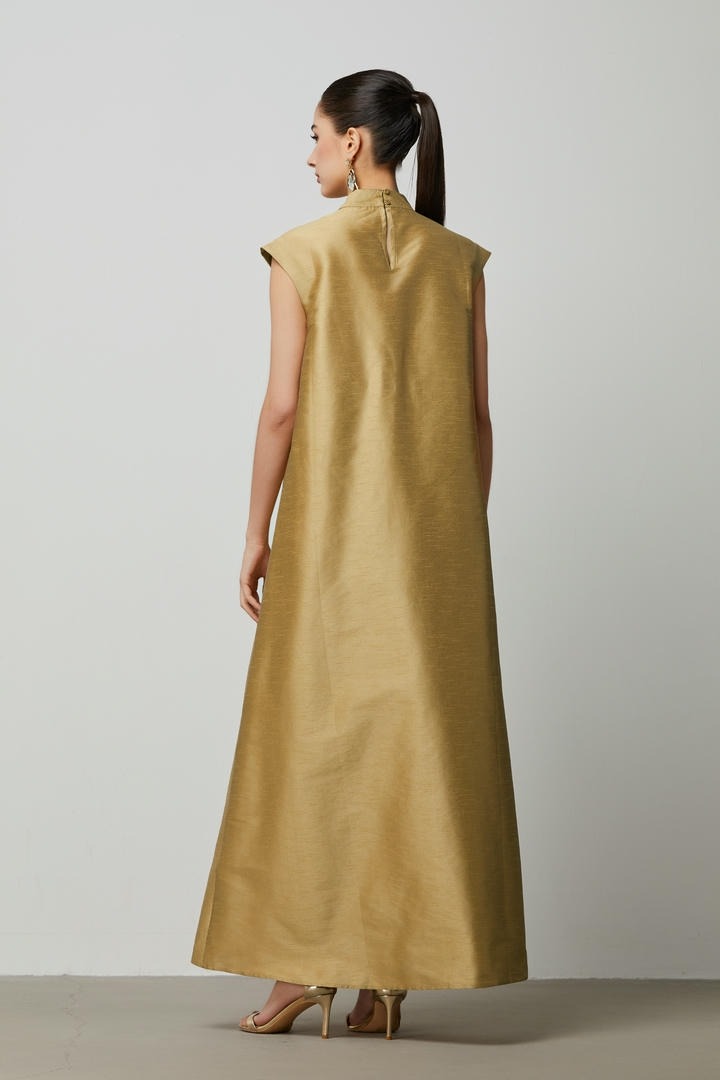 embordered Golden kaftan